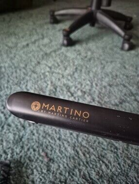 Martino By Martin Cartier Hair Straightener Black With Gold Lettering